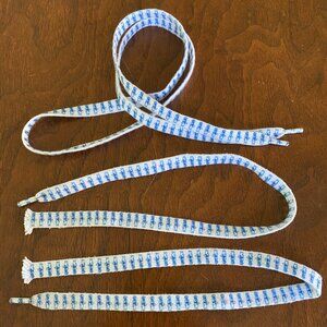 Pillsbury Doughboy Shoelaces one complete and one in 2 halves vintage 1990